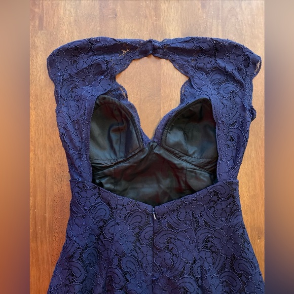 Watters & Watters Navy Blue Formal Party Dress Size 6 - Picture 7 of 7